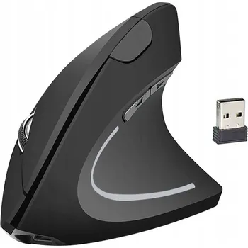 Myš Bezdrátová myš vertikální ergonomická myš 2.4GHz USB