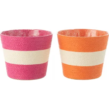 Květináč Obal Na Květináč 15 x 15 cm plast oranžový