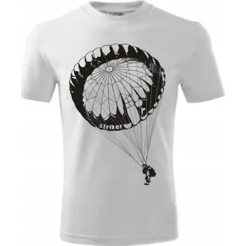 Pánské oblečení Tričko STRIKER Parašutista Barva: bílá, velikost: S