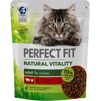 Krmivo pro kočku Suché hovězí krmivo Perfect Fit 0,65 kg