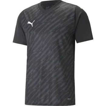 Pánský fotbalový dres Puma TEAMULTIMATE JERSEY XXL Černá, Tmavě šedá, Bílá