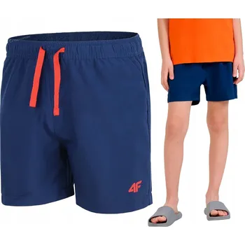 Chlapecké kraťasy 4F krátké kraťasy ke kolenům polyester modré velikost 152