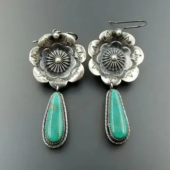 Náušnice Elegantní visací zelené vintage náušnice | náušnice, šperk - Styl-39