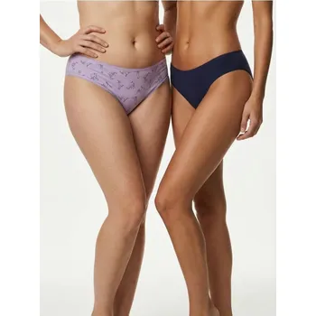 Kalhotky Sinsay - Bavlněné kalhotky brazilian – balení 2 kusy - vícebarevná - 577GV-MLC - 577GV-MLC-XL