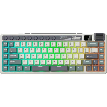 Klávesnice Mechanická klávesnice RK ROYAL KLUDGE M70, modro-fialová