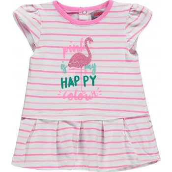 Dívčí šaty Dívčí šaty s krátkým rukávem, vel. 74