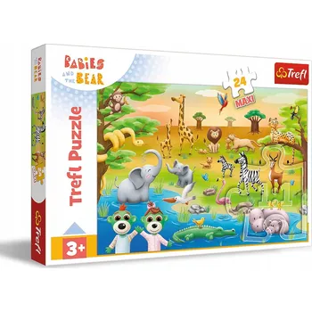Puzzle 24dílné Maxi Safari Baby Puzzle 14373 Trefl