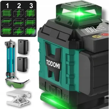 Měřící laser LASEROVÁ VODVÁHA 4D 16 LINIE KŘÍŽOVÝ LASER 360° SADA SE STATIVEM