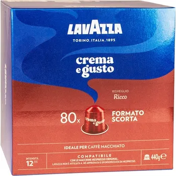 Kapsle pro Nespresso Lavazza Crema e Gusto Ricco 80 ks