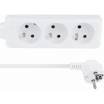 Napájecí kabel Prodlužovací Kabel lišta Libox 1,5 m 3 ks bílá
