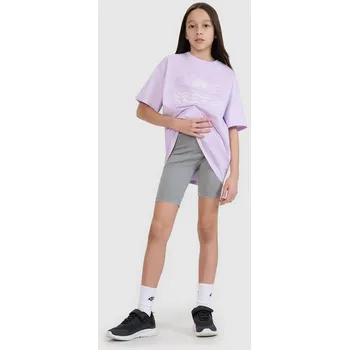 Dívčí legíny Dívčí krátké legíny 4F sportovní kraťasy 128 F010 SS25