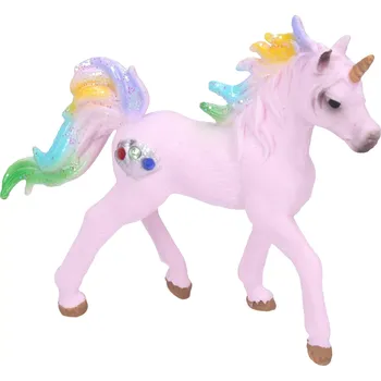 Hračka barevná figurka jednorožce 10 cm