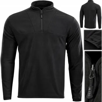 Pánská mikina Pánská Mikina Fleecová M-Tac Delta Fleece, černá, velikost S