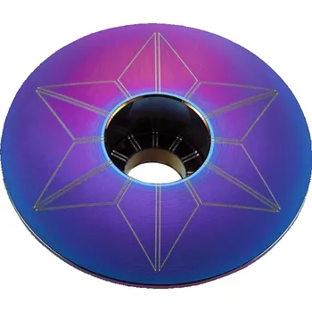 Supacaz Star Capz Anodized Oil Slick víčko hlavového složení