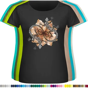 damske-levne-bavlnene-tricko-digitalni-potisk-dekor-jesterka Barva: Black -černá, velikost: 8XL