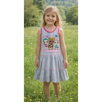 Dívčí šaty Sun City Dívčí šaty L.O.L. Squadgoals šedé Šedá, Velikost: 116 116