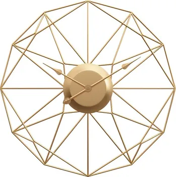 Hodiny Designové nástěnné hodiny Modena Gold 60cm