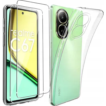 Pouzdro na mobilní telefon Zadní Kryt pro realme C67 4G PRŮHLEDNÝ TPU bezbarvý