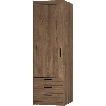 Šatní skříň Falco Skříň Enja 1D3S dub lefkas