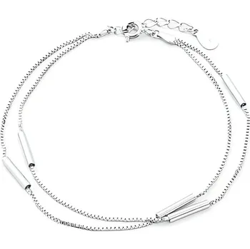 Náramek Stylový stříbrný náramek Kostka/Venezia AGB307 Beneto / Délka: 21 cm