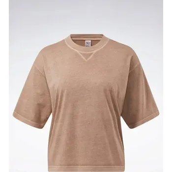 Dámské tričko REEBOK - DÁMSKÉ TRIČKO - CL RCK ND BOXY TEE HS0378 tričko hnědé