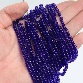 Náramek Křišťálové broušené rondelle korálky | šperky - 23 , 4x6mm (85-88ks)