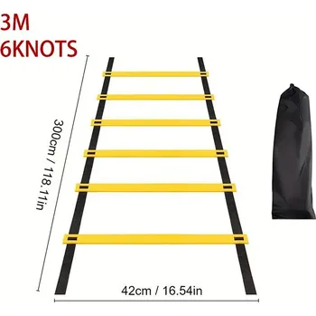 Tréninkový rychlostní žebřík pro koordinaci | trénink - Žlutá-3M