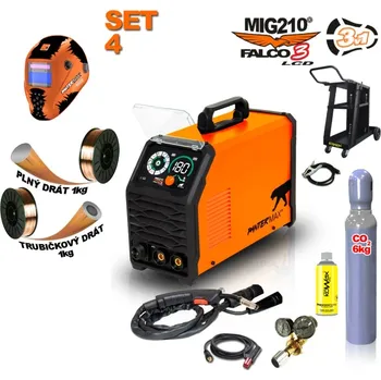 Dílna Pantermax MIG210FALCO 3 Svářecí invertor Set 4 (MIG/MMA/TIG)