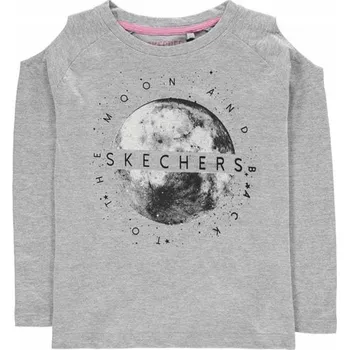 Dívčí tričko AH3962 DÍVČÍ BAVLNĚNÉ TRIČKO S DLOUHÝM RUKÁVEM SKECHERS 6-7 LET