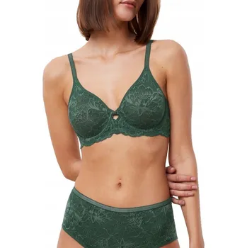 Podprsenka Triumph podprsenka s měkkými košíčky zelená velikost 80F