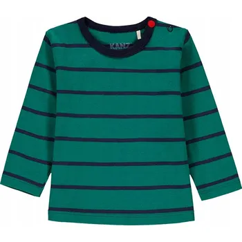 Chlapecké tričko s dlouhým rukávem tmavě zelené Kanz, vel. 68