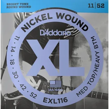 Struna pro kytaru a smyčcový nástroj D'addario EXL116 Struny pro elektrickou kytaru 11-52