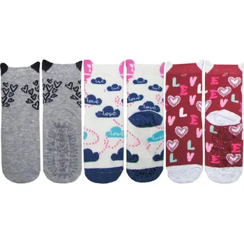 Pánské ponožky 17-19 SILIKONOVÉ protiskluzové Ponožky ABS 3ks