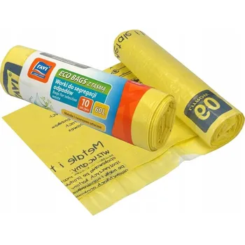 Pytle na odpadky Pytle na tříděný odpad – plast Ravi 60 l, 10 ks