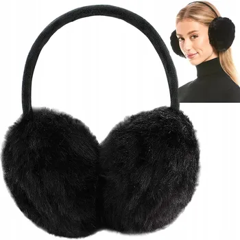 Čepice Zimní plyšové chlupaté náušníky na uši EB456