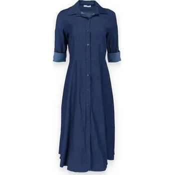 Dámské šaty Košilové šaty džínové LATINO 1647 barva: modrá džínová