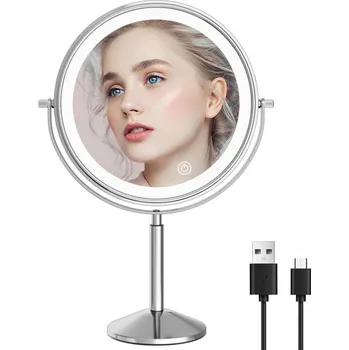 Zrcadlo Hotelové vybavení Zrcadlo volně stojící s podsvícením - chromované, 6 Ks.