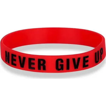 Náramek Motivační silikonový sportovní náramek unisex | náramek doplněk - Červený