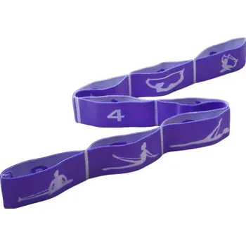 Elastická odporová fitness guma | pás - fialová