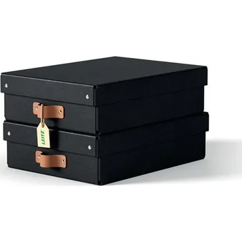 Úložný box Úl.krabice Leitz Puro - víko, M, nízké, černé, 2ks