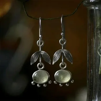 Náušnice Elegantní visací zelené vintage náušnice | náušnice, šperk - Styl-5