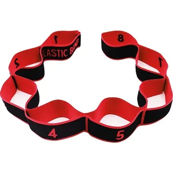 Elastická odporová fitness guma | pás - Červená 90 cm