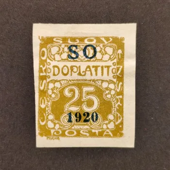 Sběratelství Známka ČSR, Pof.SO37*, 25h