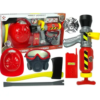 Dětská zbraň Mamido Dětský set pro malé hasiče červený