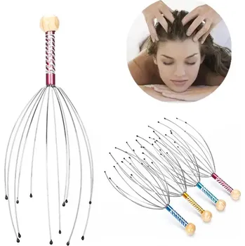 Masážní přístroj Mamido Ajurvédská masážní pomůcka na masáž pokožky hlavy pro relaxaci