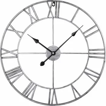 Hodiny Designové nástěnné hodiny ROMA Silver 50cm