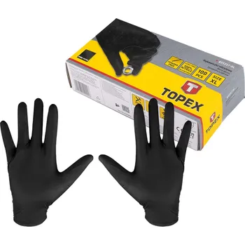 Pracovní rukavice TOPEX Nitrilové rukavice, 100 kusů, velikost XL
