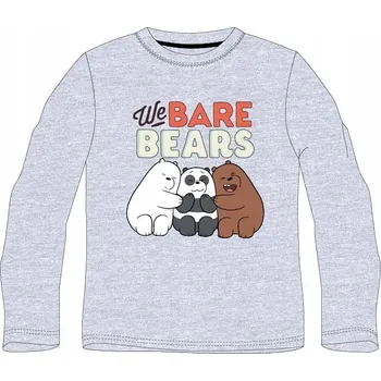 Chlapecké tričko EplusM dětské tričko s dlouhým rukávem bavlna šedé, velikost 146