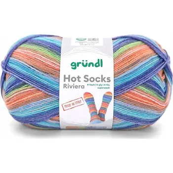 Příze Příze na ponožky Gründl Hot Socks Riviera 4-fach 06