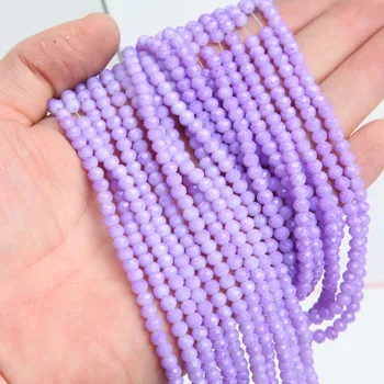 Náramek Křišťálové broušené rondelle korálky | šperky - 39 , 4x6mm (85-88ks)